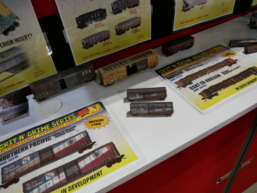 Weathered Micro-Trains by Atlas cars